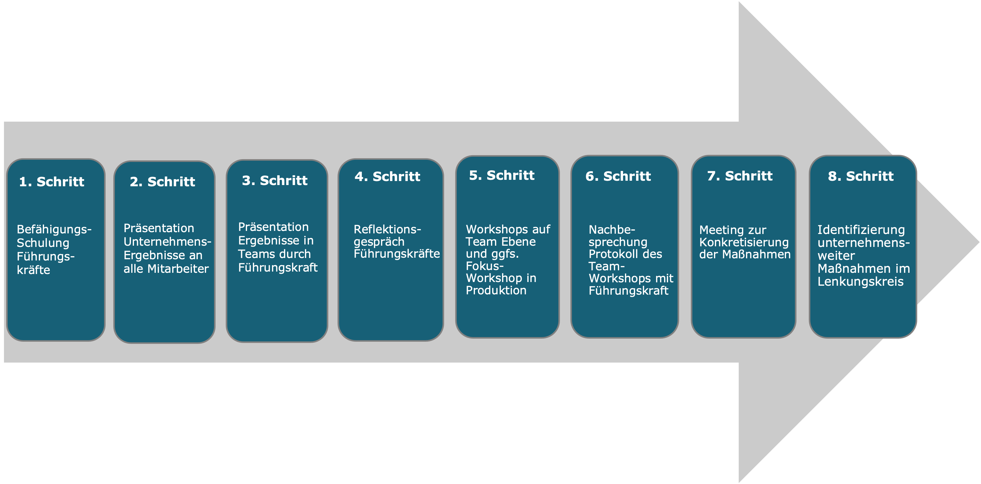 Der Transferprozess der Favox GmbH in Acht Schritten